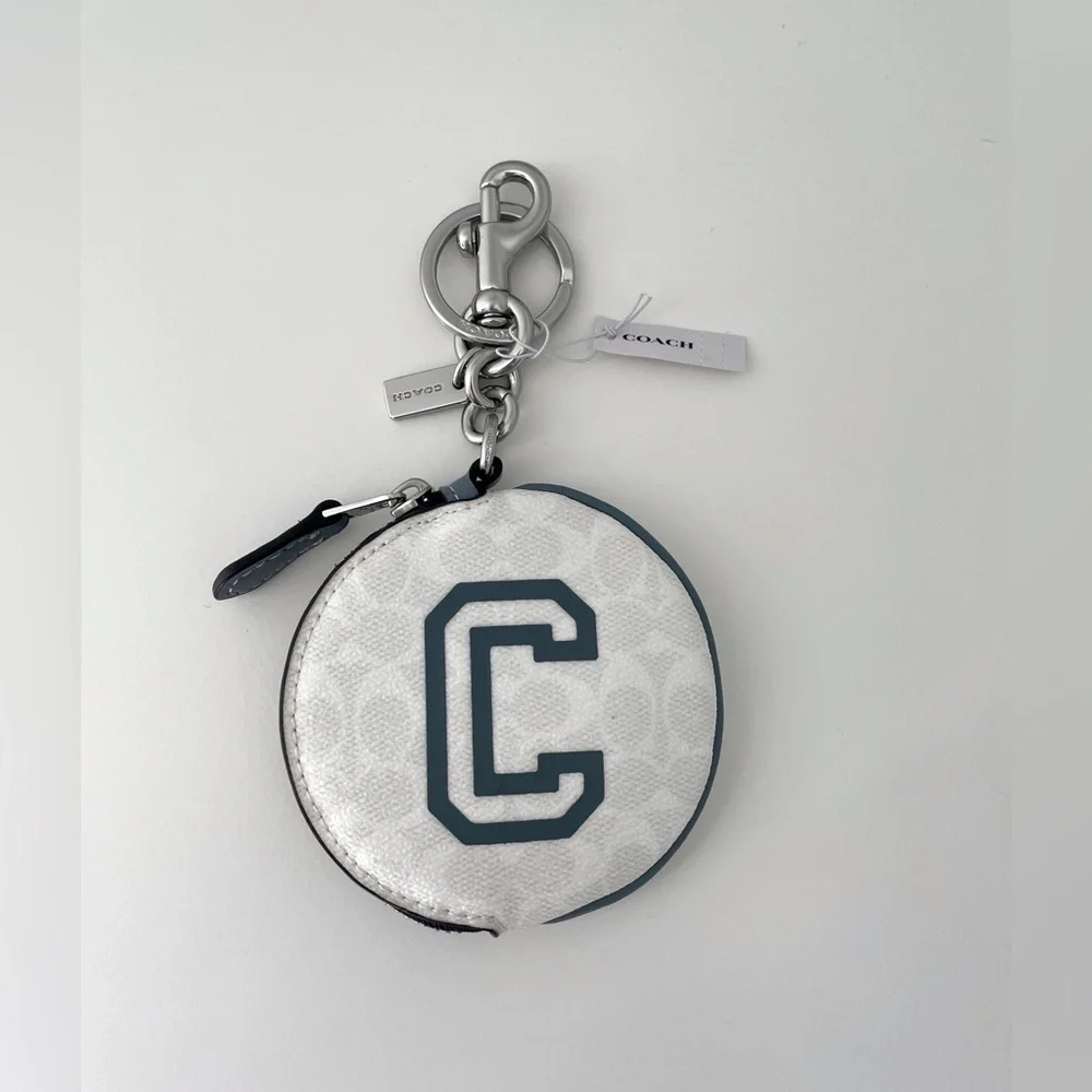 Coach Varsity Bag Charm Zipper Pouch